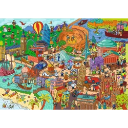 PUZZLE 500 SPY GUY ZAGINIONE PRZEDMIOTY EUROPA SZUKANIE RÓŻNIC 37481 TREFL