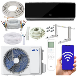 KLIMATYZATOR ŚCIENNY AUX HALO DELUXE 2,7 kW WiFi ZESTAW MONTAŻOWY 4MB