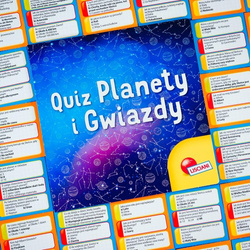 GRA PLANSZOWA EDUKACYJNA MAŁY GENIUSZ QUIZ PLANETY GWIAZDY KOSMOS LISCIANI