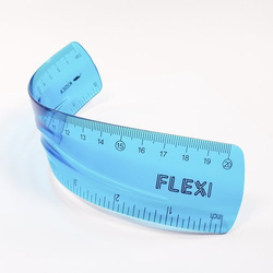LINIJKA NIEŁAMLIWA 20 cm GIĘTKA FLEXI KIDEA