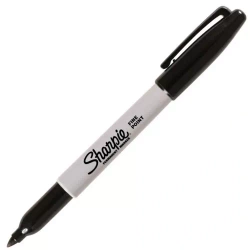 MARKER CZARNY PERMAMENTNY SHARPIE FINE PISAK MAZAK WODOODPORNY - 5 sztuk