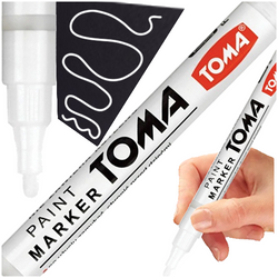 MARKER OLEJOWY PERMAMENTNY DO SZYB 1.5mm BIAŁY OLEJNY TO-441 TOMA - 2 szt.