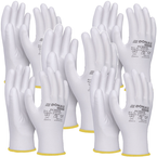 RĘKAWICE OCHRONNE DONAU SAFETY BIAŁE KAT II ROZMIAR 8 DO PRACY - 5 par