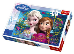PUZZLE ANNA I ELSA KRAINA LODU FROZEN 100 EL TREFL