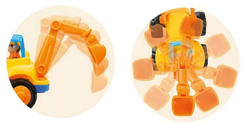 KOPARKA POJAZD BUDOWLANY Z NAPĘDEM RUCHOME ELEMENTY SPYCHACZ