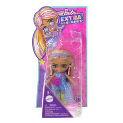 BARBIE LALKA MODOWA STYLOWA EXTRA MIINIS BLOND WŁOSY RÓŻOWE PASEMKA MATTEL