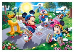 PUZZLE MICKEY DONALD NA ROLKACH 100 TREFL 16249