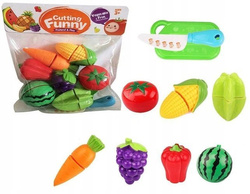 OWOCE I WARZYWA DO KROJENIA NA RZEPY DESKA + NÓŻ MAŁY KUCHARZ BEZPIECZNE