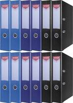 SEGREGATOR A4/75mm OFFICE PRODUCTS Z DŹWIGNIĄ PP - KOLORY - 12 SZTUK