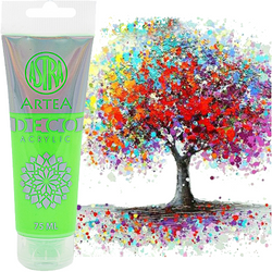 FARBA AKRYLOWA DECO ARTEA TUBKA ASTRA NEONOWY ZIELONY 75 ml