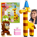 LEGO CREATOR URODZINOWE ZWIERZAKI MAŁPKA ŻYRAFA URODZINY TORT 60 EL. 30689