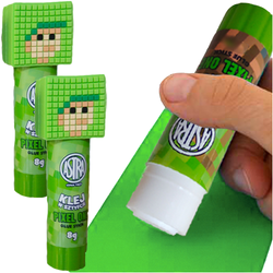 KLEJ W SZTYFCIE ASTRA SZKOLNY 8G MOCNY Z FIGURKĄ MINECRAF PIXEL ONE - 2 szt