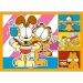 PUZZLE 4w1 GARFIELD KOCHA LAZANIĘ NICKELODEON UKŁADANKA 34673 TREFL