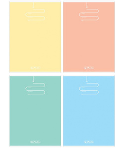 ZESZYT SZKOLNY B5 W KRATKĘ 96 KARTEK Z MARGINESEM COLOR PASTEL HERLITZ