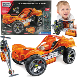 KLOCKI SAMOCHÓD WYŚCIGOWY ZDALNIE STEROWANY MECHANIK R/C 230 EL. CLEMENTONI