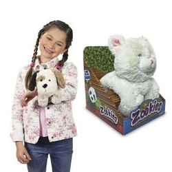 MASKOTKA ZOOKIEZ BIAŁY KOTEK - CHWYTNE ŁAPKI