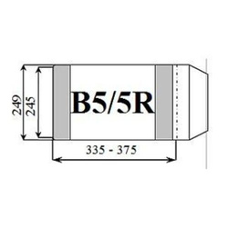 OKŁADKA REGULOWANA KOLOROWE BRZEGI B5/5R - D&D