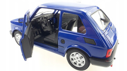 AUTO SAMOCHÓD FIAT 126P MALUCH METALOWY KOLEKCJONERSKI WELLY 1:21 GRANATOWY