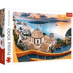 PUZZLE BAJKOWE SANTORINI GRECJA 1000 ELEMENTÓW - 10445 TREFL