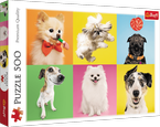 PUZZLE 500 ELEMENTÓW PIESKI PSY PIES KOLAŻ UKŁADANKA - 37378 TREFL