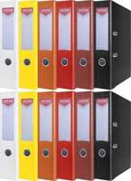 SEGREGATOR A4/75mm OFFICE PRODUCTS Z DŹWIGNIĄ PP - KOLORY - 12 SZTUK