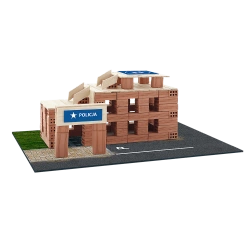 KLOCKI  BRICK TRICK! BUDUJ Z CEGŁY KOMISARIAT POLICJI RADIOWÓZ 100 EL TREFL