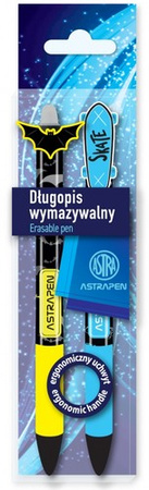 ASTRA OOPS! DŁUGOPIS WYMAZYWALNY ŚCIERALNY 0.5mm NIEBIESKI WKŁAD 2 SZTUKI