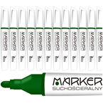 MARKER SUCHOŚCIERALNY DO BIAŁYCH TABLIC 3mm ZIELONY STOŻKOWy TETIS - 12 szt