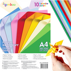 PAPIER KOLOROWY A4 KSERO GIMBOO 10 NEONOWYCH KOLORÓW 100 ARKUSZY 80gms