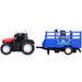 TRAKTOR Z PRZYCZEPĄ DLA ZWIERZĄT KROWA MASSEY FERGUSON CIĄGNIK DICKIE TOYS