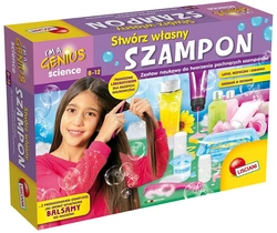 EKSPERYMENTY DLA DZIECI STWÓRZ WŁASNY SZAMPON MAŁY GENIUSZ LISCIANI