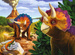 PUZZLE MINI MAXI 20 EL ŚWIAT DINOZAURÓW 21139 TREFL