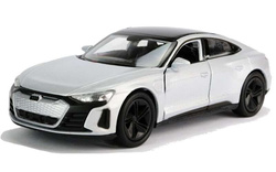 AUDI RS E-TRON GT SREBRNY METALOWY SAMOCHÓD KOLEKCJONERSKI WELLY