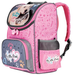 TORNISTER SZKOLNY LEKKI ST.MAJEWSKI MY LITTLE FRIEND PIESEK KOTEK