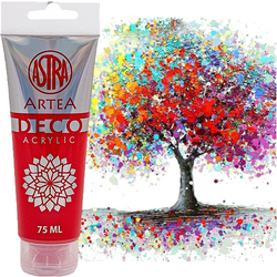 FARBA AKRYLOWA DECO ARTEA TUBKA ASTRA JASNY CZERWONY 75 ml