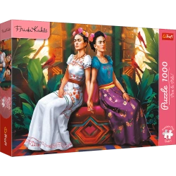 PUZZLE 1000 ELEMENTÓW FRIDA KAHLO: DWA OBLICZA UKŁADANKA TREFL 12095