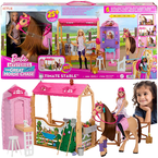 BARBIE LALKA STAJNIA MALIBU STADINA MARZEŃ KOŃ WIELKI POŚCIG NETLFIX MATTEL