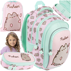 PLECAK SZKOLNY PUSHEEN PIÓRNIK WOREK 3w1 BPL58 ST.MAJEWSKI RÓŻOWY KOTEK