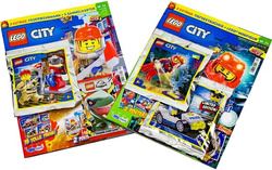 LEGO CITY POLIZEI MEGA ACTION NR.1 GAZETKI 2 MAGAZYNY + 3 DODATKI POLICJA