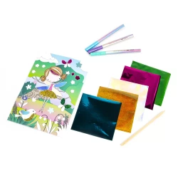 WYKLEJANKI METALICZNE KREATYWNE MAGICZNY ŚWIAT WRÓŻKI FOLIE DIAMENTY KIDEA