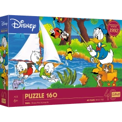 PUZZLE 160 ELEMENTÓW DISNEY KACZOR DONALD 40-LECIE UKŁADANKA TREFL 40053