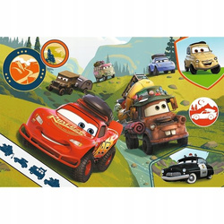 PUZZLE 24 MAXI AUTA CARS WESOŁE AUTA ZYGZAK UKŁADANKA TREFL 14352