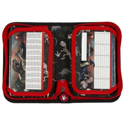 PIÓRNIK DWUKLAPKOWY Z WYPOSAŻENIEM DINOZAUR T-REX DERFORM