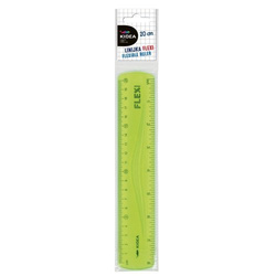 LINIJKA NIEŁAMLIWA 20 cm GIĘTKA FLEXI KIDEA
