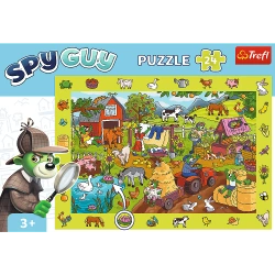 PUZZLE 24 OBSERWACYJNE SPY GUY FARMA UKŁADANKA WYSZUKIWANKA TREFL 15589