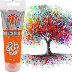 FARBA AKRYLOWA DECO ARTEA TUBKA ASTRA POMARAŃCZOWY 75 ml