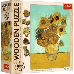 PUZZLE DREWNIANE 200 ELEMENTÓW SŁONECZNIKI VINCENT VAN GOGH  20249 TREFL