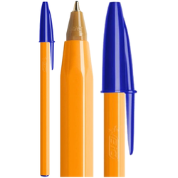 DŁUGOPIS BIC ORANGE FINE 0,8mm Z ZATYCZKĄ ORYGINALNY NIEBIESKI - 10 sztuk