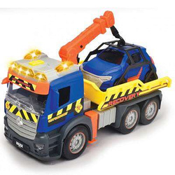 CIĘŻARÓWKA LAWETA MERCEDES Z PODNOŚNIKIEM NAPĘD ŚWIECI DŹWIĘKI DICKIE