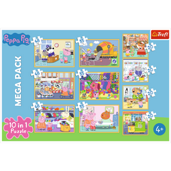 PUZZLE 10W1 ŚWINKA PEPPA Z PRZYJACIÓŁMI 329E TREFL